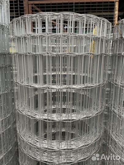 Сетка сварная оцинкованная ячейка 50*100/50 Высота 1,8м