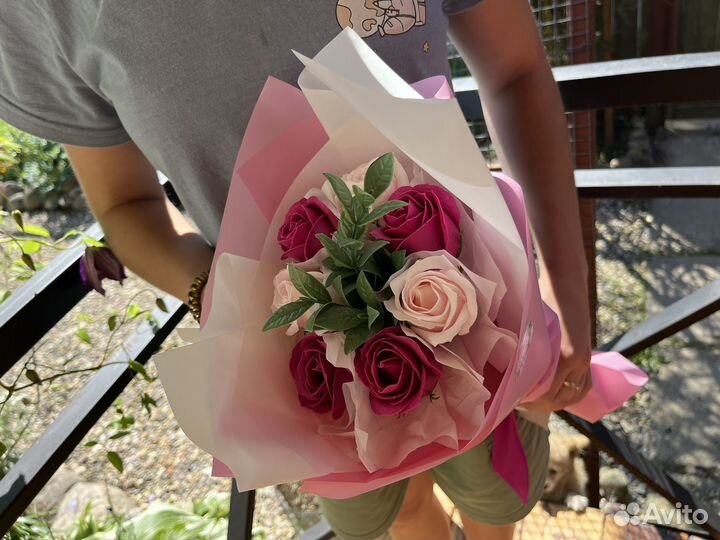 Букет цветов из мыла