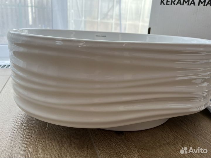 Раковина накладная kerama marazzi белая глянец