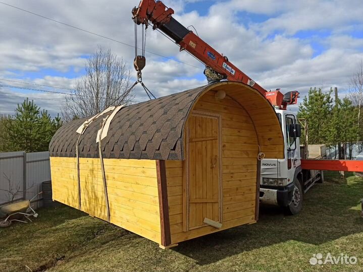 Баня бочка под ключ