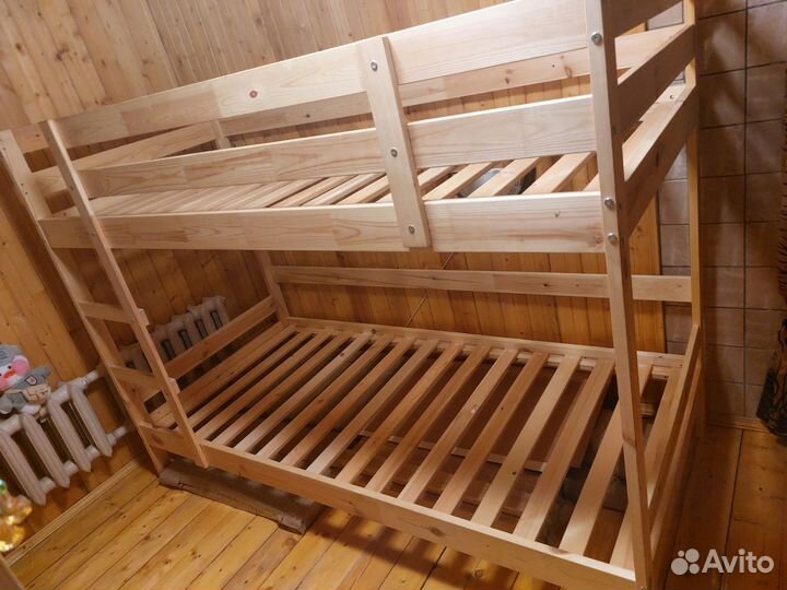 Кровать двухьярусная икеа mydal