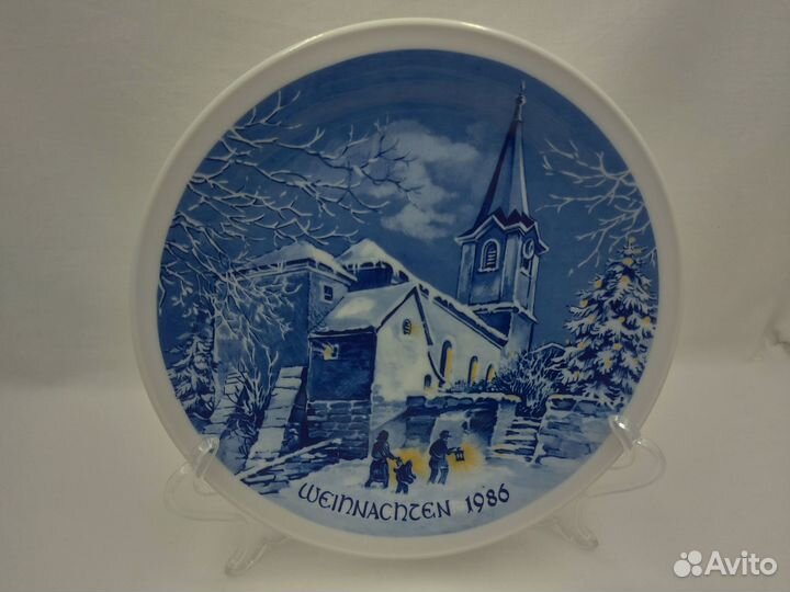 Настенная декоративная тарелка* рождество *Schönwa