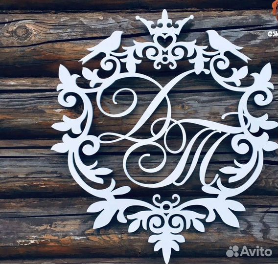 Монограмма на свадьбу (от 40 до 80см)