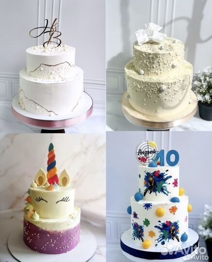 Торты на заказ/срочные заказы/свадебные