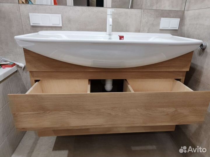 Тумба для ванной из массива