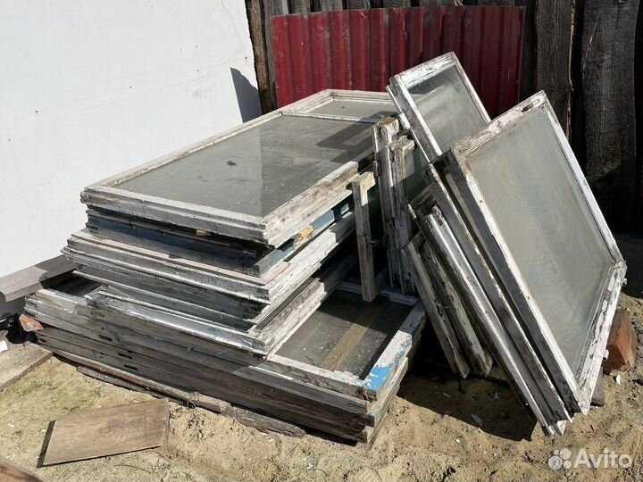 Деревянные окна бу на теплицу,веранду,сарай