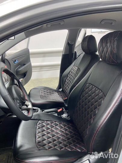 Чехлы Hyundai Creta 16+ красный ромб