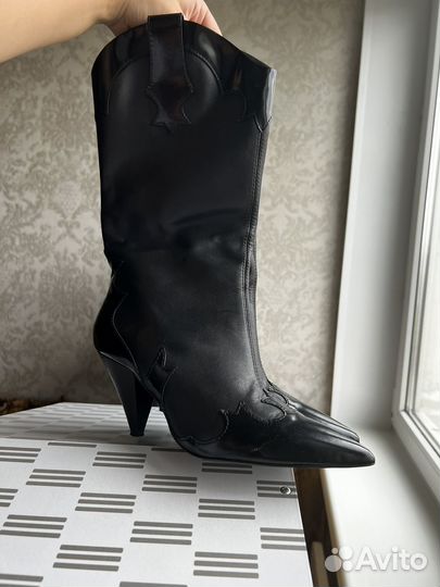 Сапоги казаки mango 38