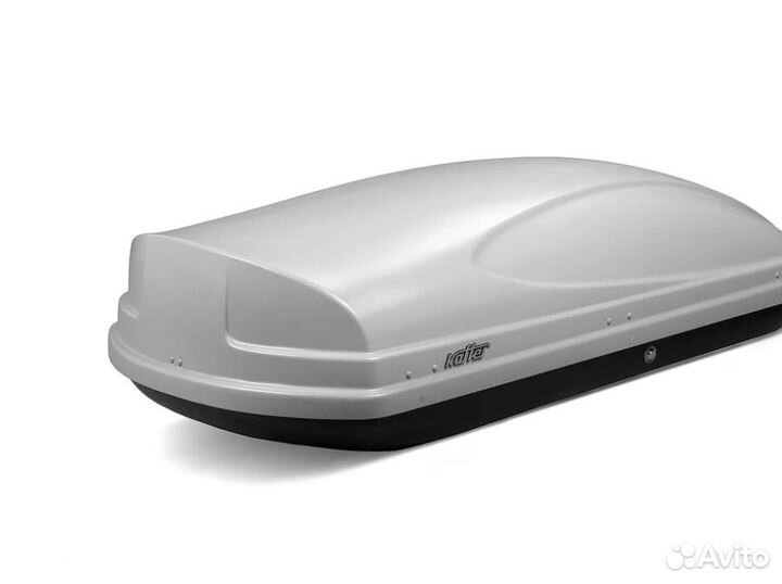 Автобокс 430л. Коффер серый мат. (178х82х45см.)