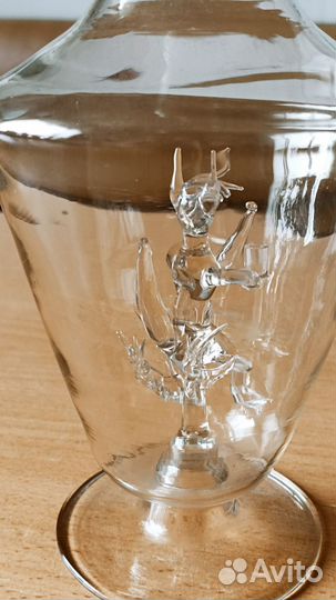Графин для водки с чёртиком внутри. СССР