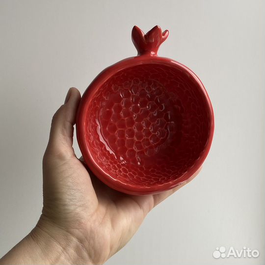 Миска керамическая гранат