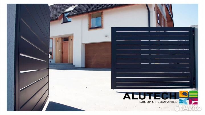 Ворота распашные alutech