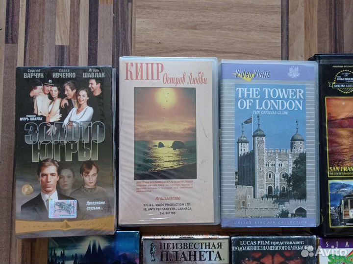 Видеокассеты студийные, разная тема, 40шт