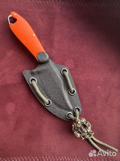 Нож 1-й Цех нож Мини Сиськи сталь 440C сатин, руко