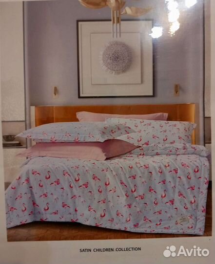 Детское постельное с одеялом новое