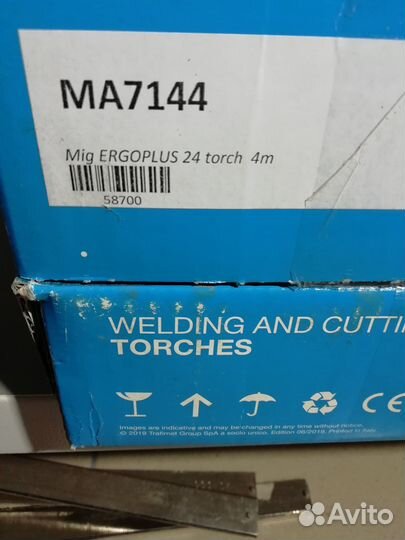 Горелка MIG ergoplus 24 Trafimet ma7411 4м