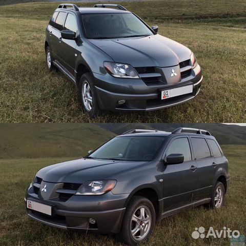 Бампер задний на Мицубиси Аутлендер 1