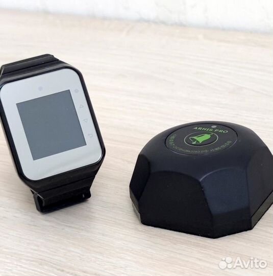 Кнопка вызова официанта Бургер и пейджер часы