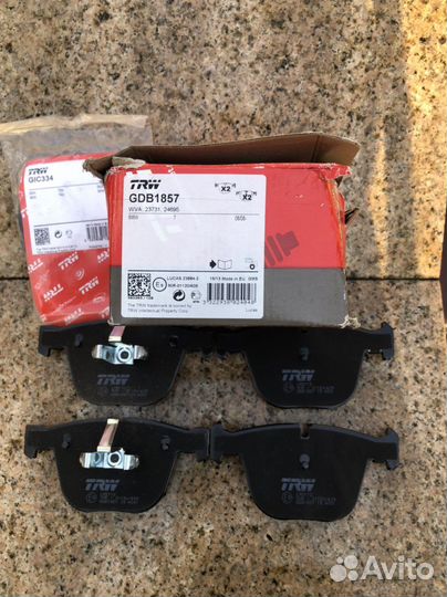 Колодки тормозные задние