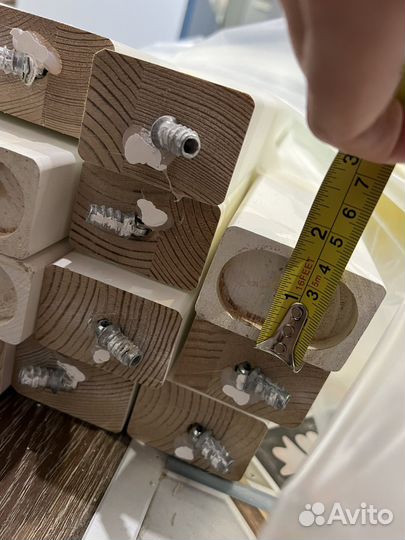 Деревянные крашенные балки/рейки декоративные Б/У