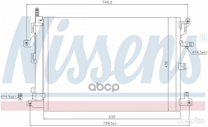 Радиатор кондиционера volvo XC90 02- 940830