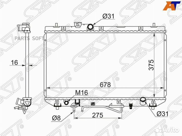 Радиатор охлаждения Тойота Камри 3S/4S 94-98