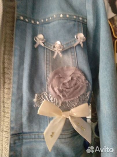 Джинсовая тройка на девочку