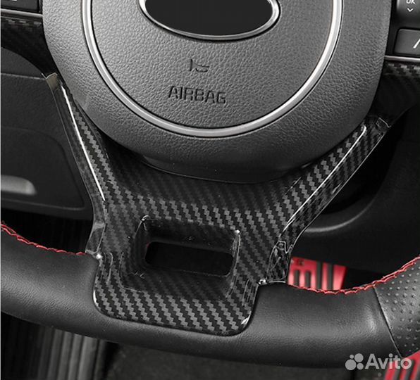 Карбоновая накладка на руль Kia K5 2020-2022
