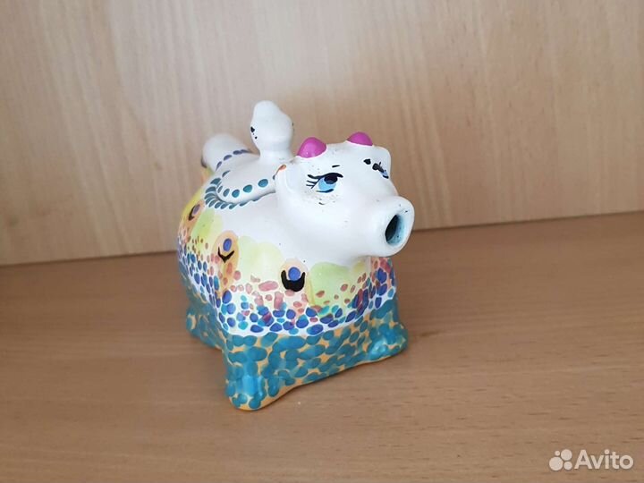 Керамика коровка чайник