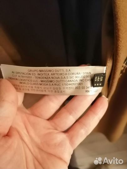 Massimo dutti пальто женское m