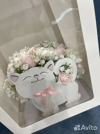 Букет из мыльных роз