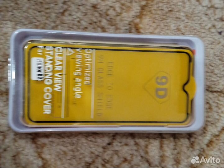 Чехол книжка и защитное стекло для honor 8X