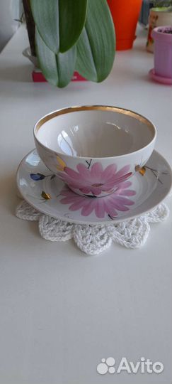 Чашка с блюдцем Дулево