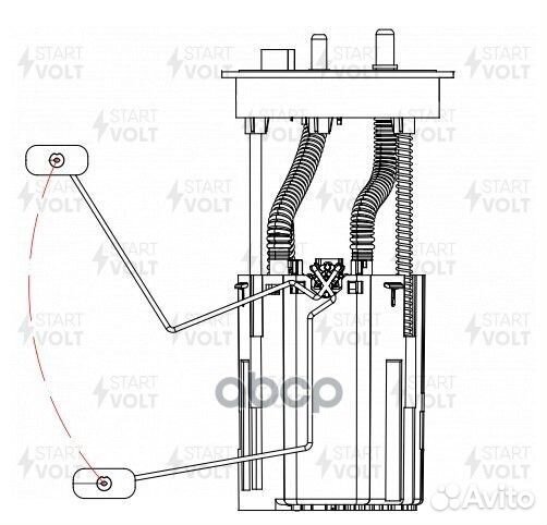 Насос топливный geely coolray 19- модуль sfm3016