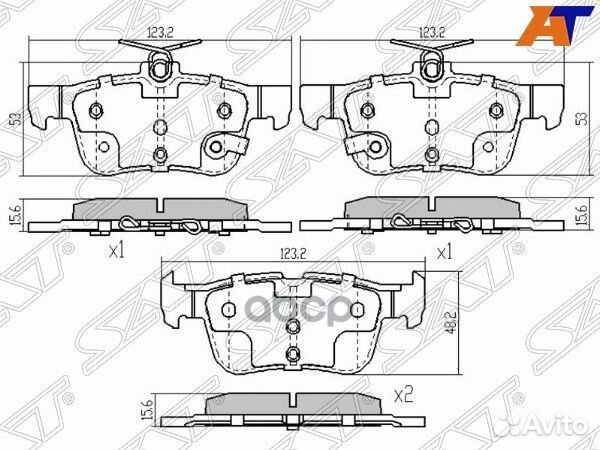 Колодки тормозные зад ford galaxy/S-MAX/mondeo 15