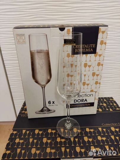 Crystalite bohemia бокалы для шампанского