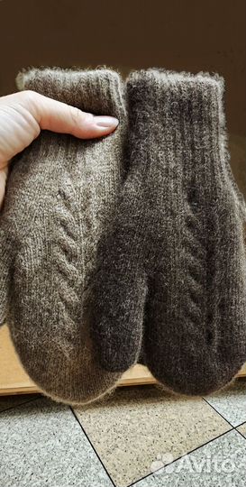 Варежки из пуха яка 