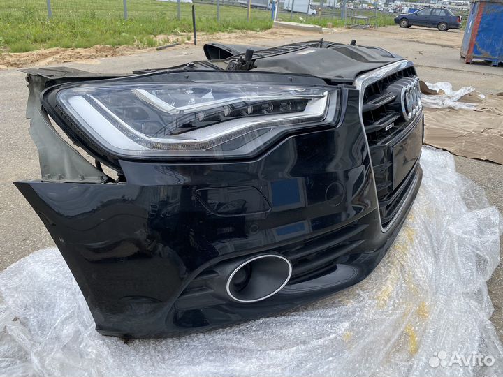 Ноускат пердняя часть Audi A6 C7 черный