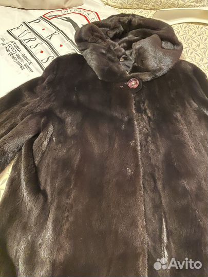 Шуба норковая blackglama 52 р-р