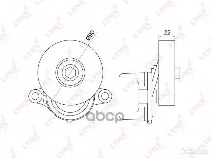Натяжитель ремня PT3042 lynxauto