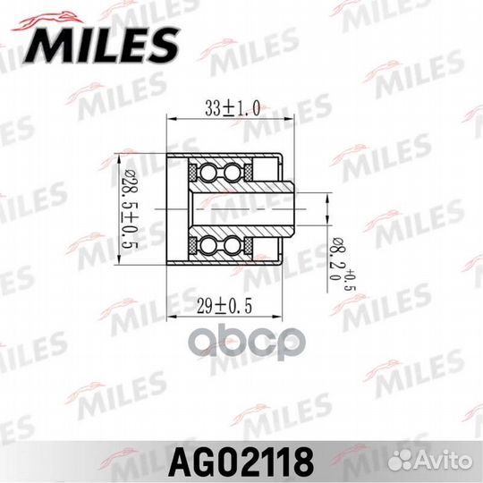 Ролик ремня грм AG02118 Miles