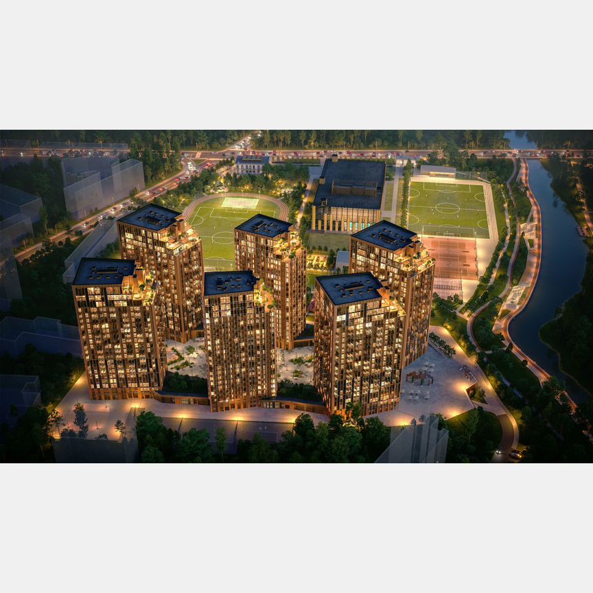 2-к. квартира, 74,6 м², 9/23 эт.