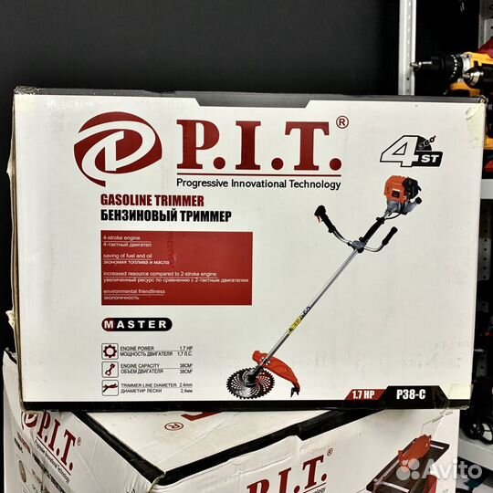 Бензиновый триммер P.I.T. P 38-C, 1.7 л.с