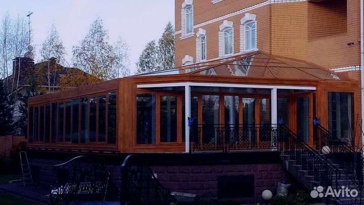 Остекление пластиком веранды террасы