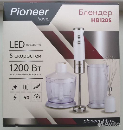 Блендер Pioneer HB120S новый