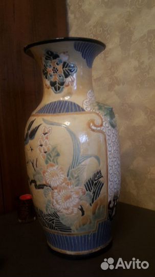 Ваза кобальт и золото