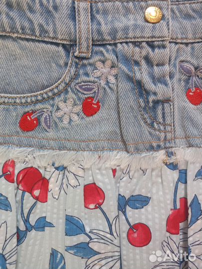 Джинсовый сарафан original marines 6/9 мес