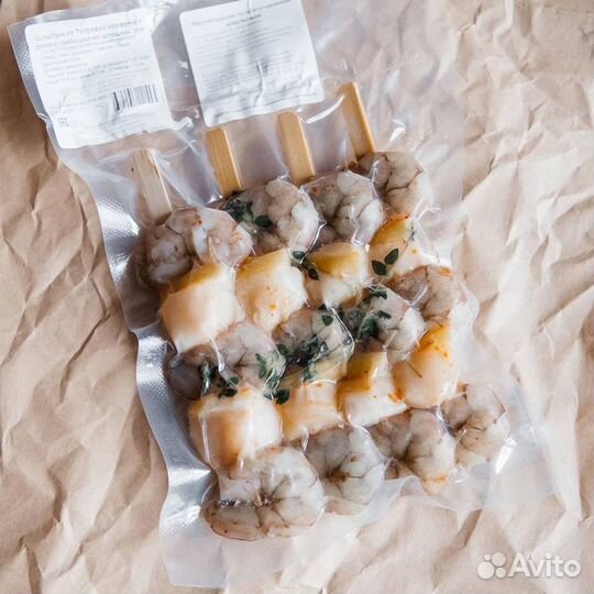 Шашлычки из морепродуктов