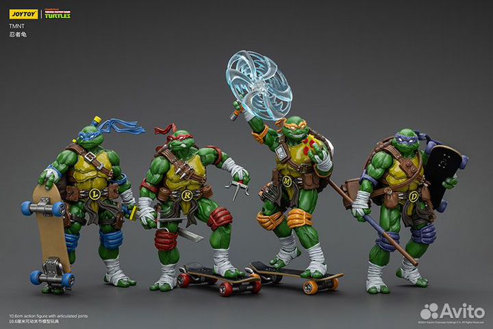 Черепашки ниндзя joytoy x Nickelodeon tmnt фигурки