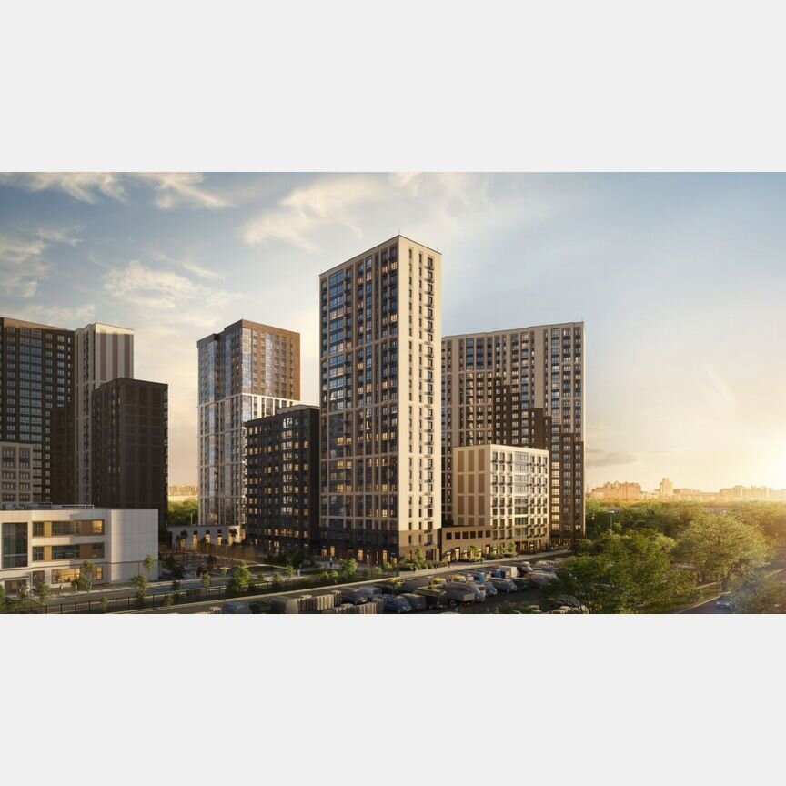 1-к. квартира, 45,7 м², 2/21 эт.